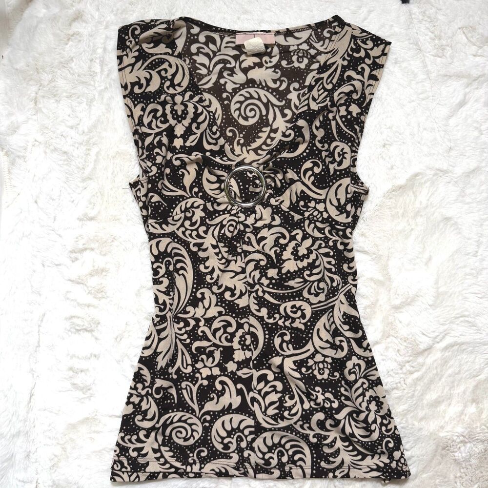 Obe paisley y2k ring top